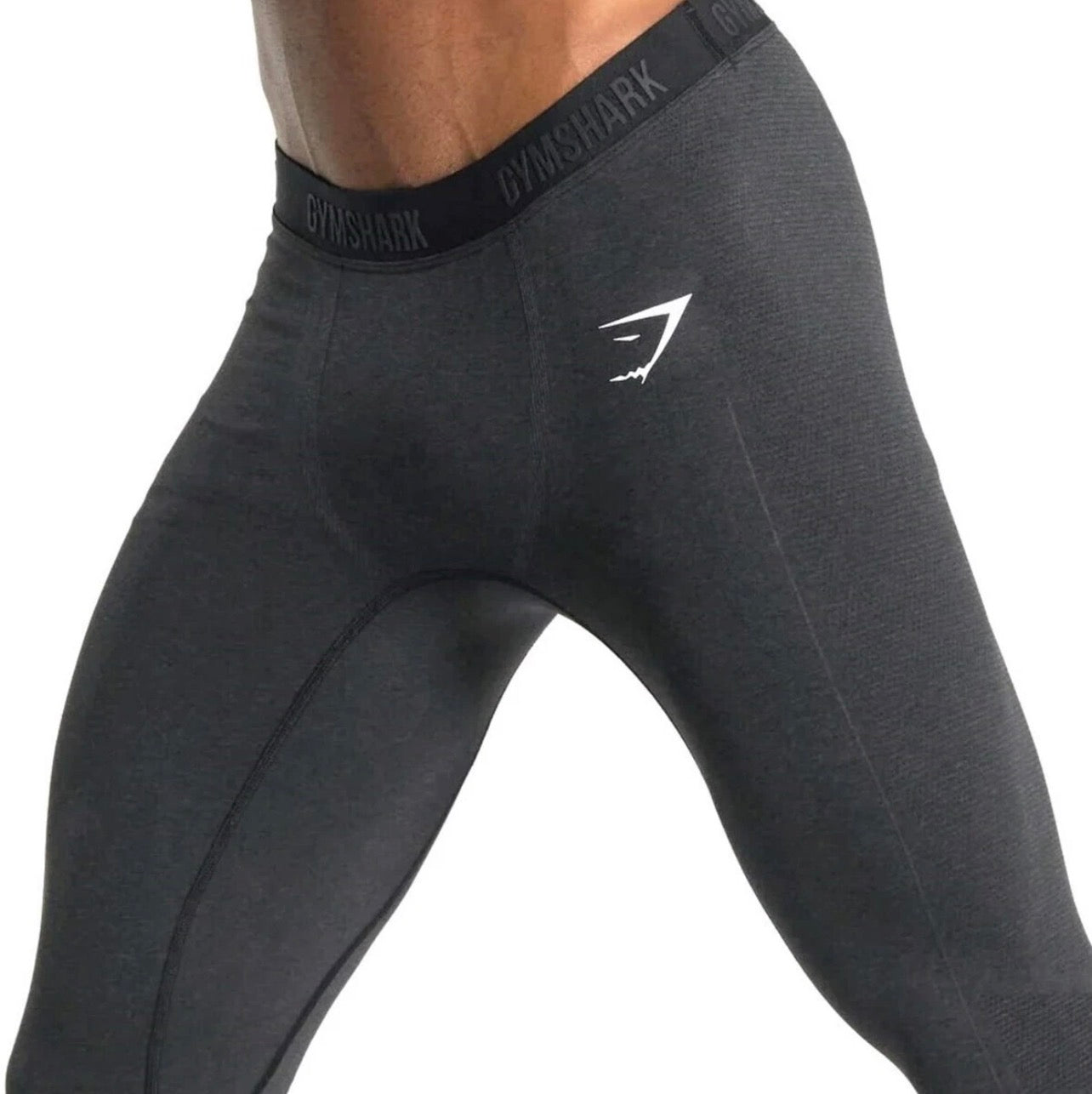 Malla de entrenamiento Gymshark 🏋🏽 para hombre en Color negro y logo en blanco Talla L