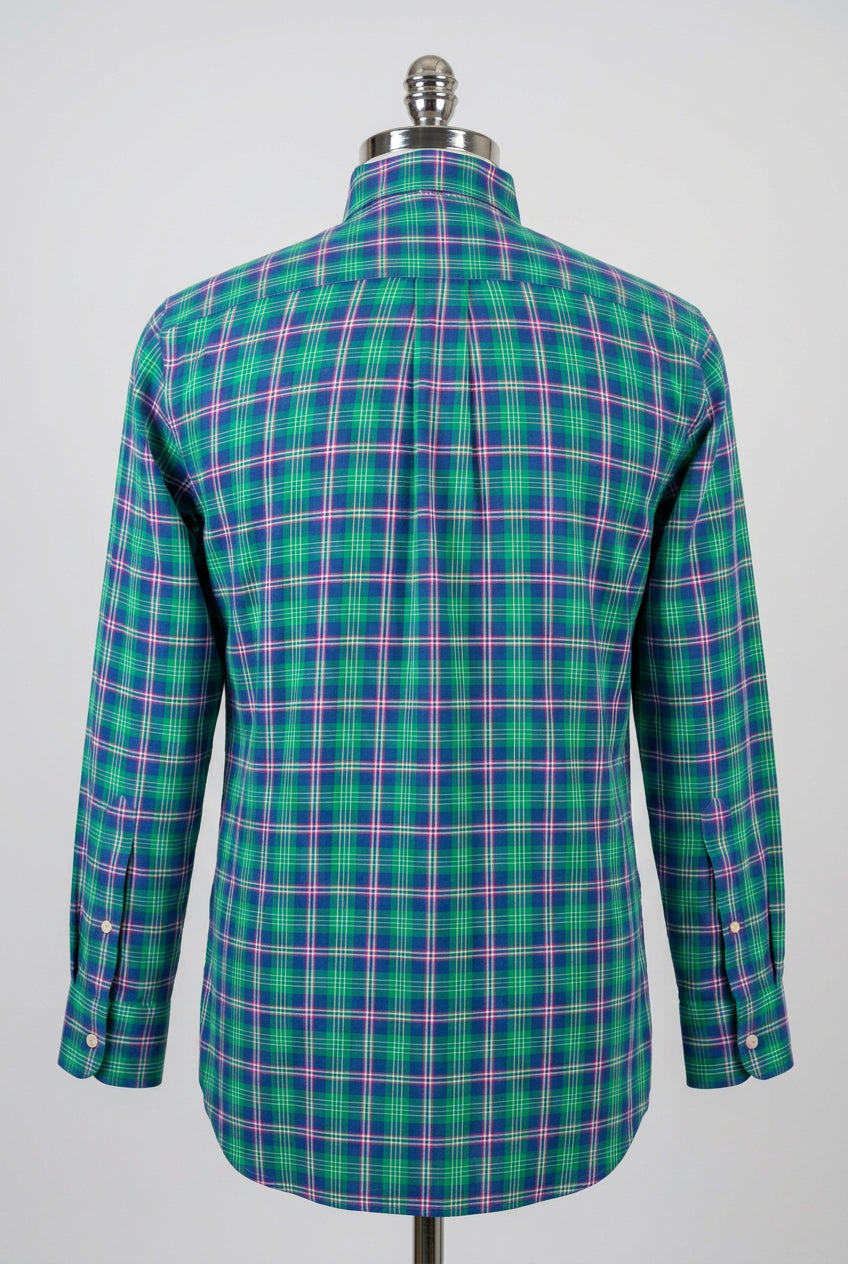 Camisa de botones Vineyard Vines 🐳 de cuadros en color azul, verde, rojo y blanco Talla S Entalle Slim Fit