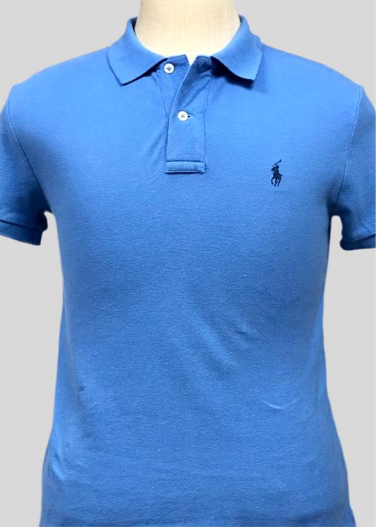 Camiseta de mujer Polo Ralph Lauren 🏇🏼 color celeste oscuro Talla M Entalle Clásico