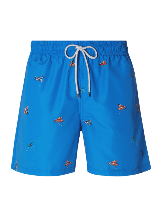 Short de baño Polo Ralph Lauren 🏇🏼 color azul con diseño de insectos talla XXL