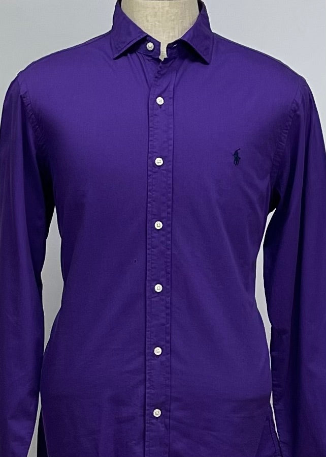 Camisa de botones Polo Ralph Lauren 🏇🏼 en color morado Talla L Entalle Regular