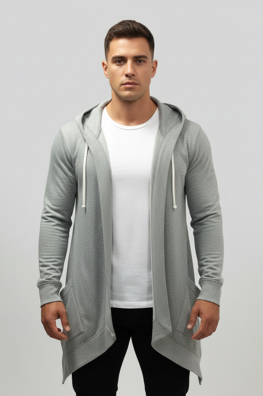 Hoodie abierto Polo Ralph Lauren 🏇🏼 con capucha en color gris Talla S