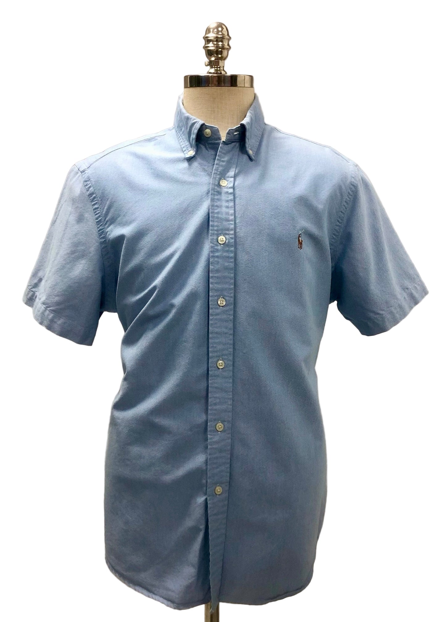 Camisa de botones Polo Ralph Lauren 🏇🏼 Oxford en color celeste Talla XL Entalle Clásico