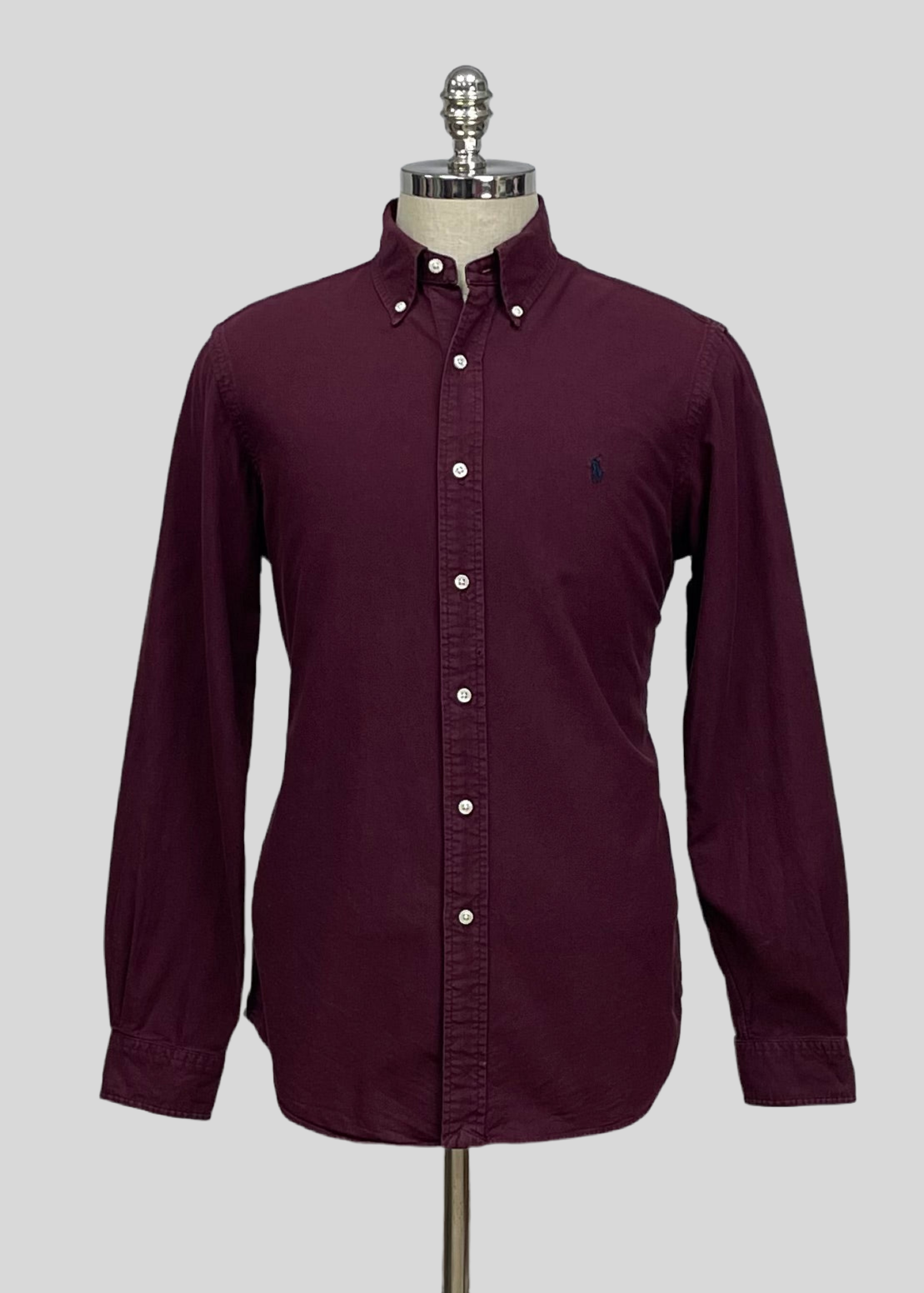 Camisa de botones en color rojo oscuro Oxford Polo Ralph Lauren 🏇🏼 Talla M Entalle Regular