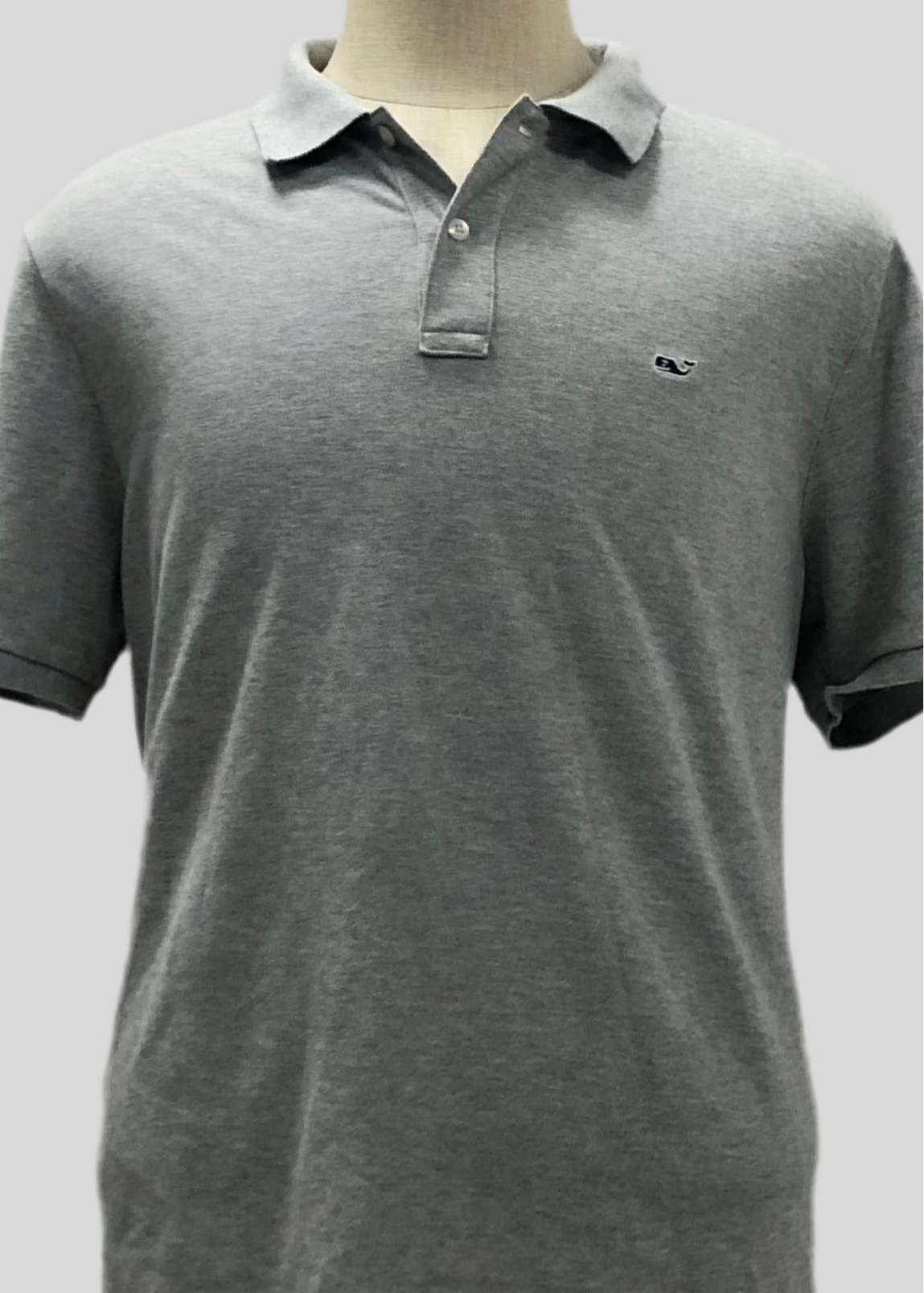 Camiseta Polo Vineyard Vines 🐳 Color gris claro Talla L Entalle Regular