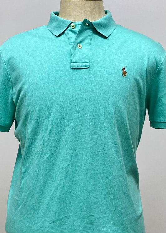 Camiseta Polo Ralph Lauren 🏇🏼 color turquesa Talla L Entalle Regular