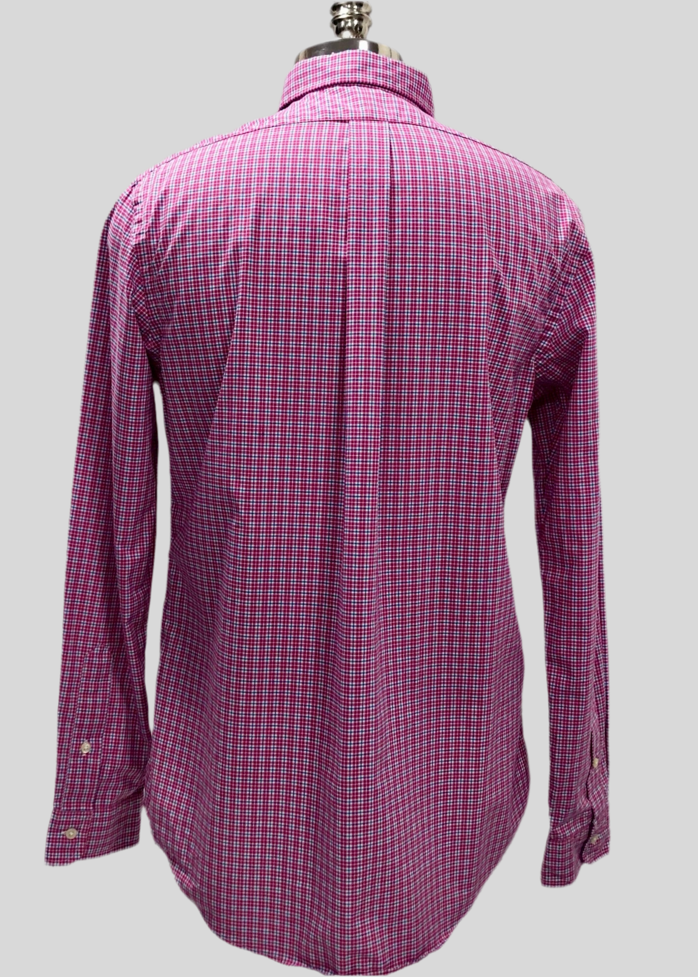 Camisa Polo Ralph Lauren 🏇🏼 con patron de cuadros rojo, azul y blanco Talla M Entalle Regular