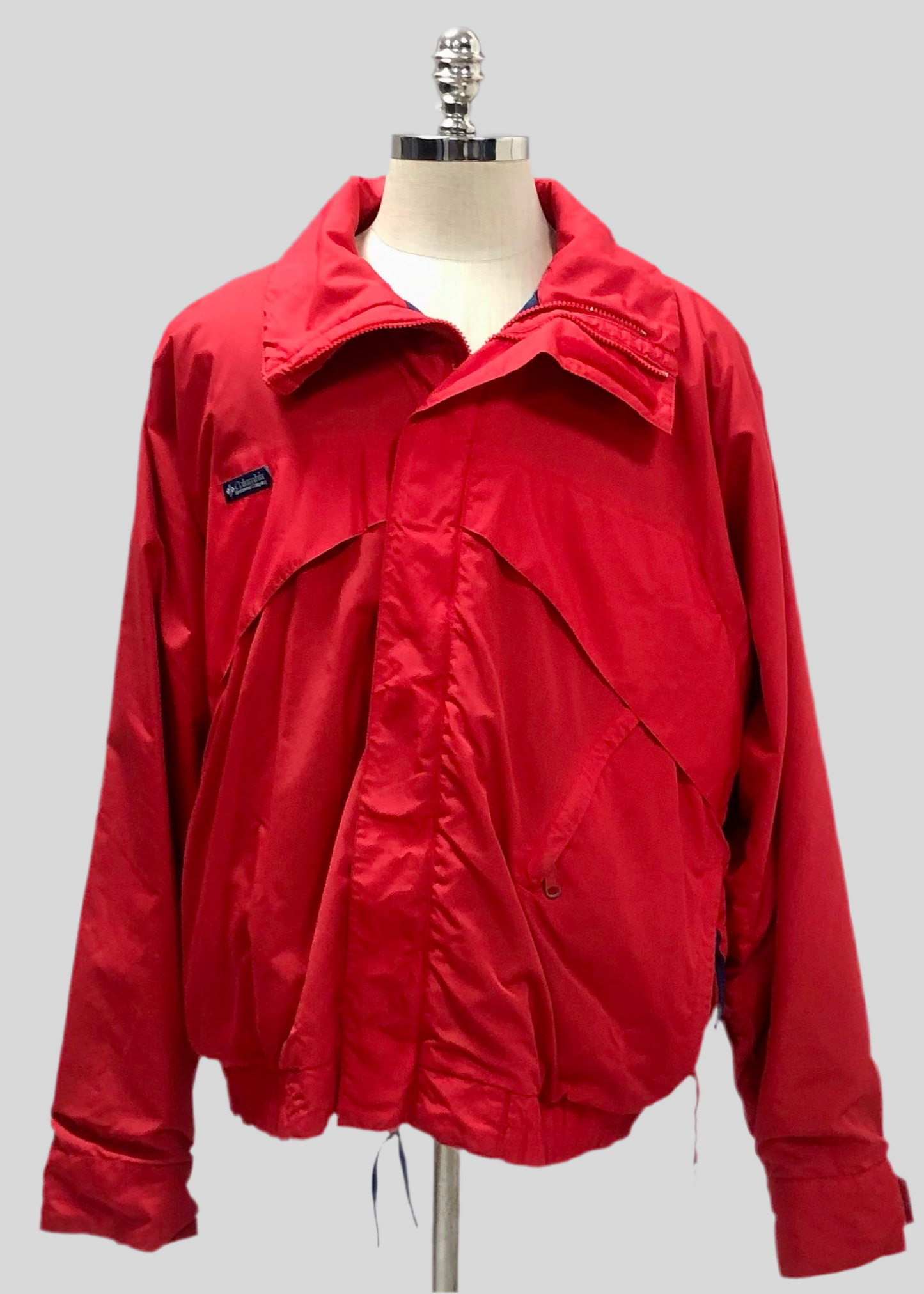 Jacket Columbia 🔷 color rojo con zíper completo Talla XL (ver descripción)