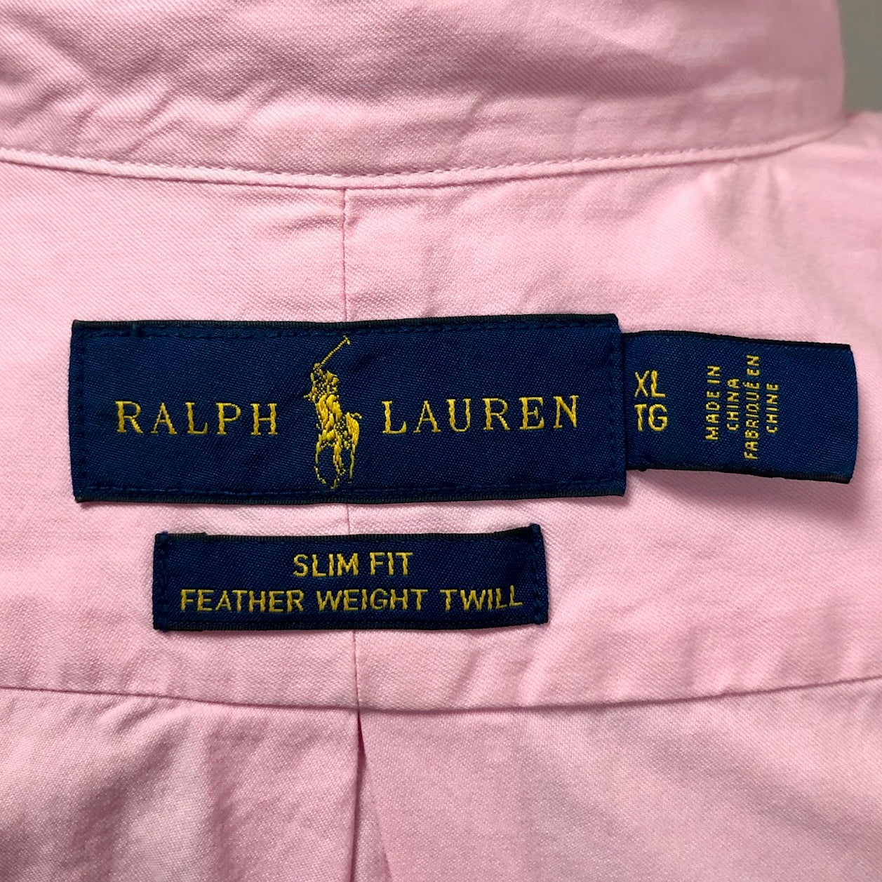 Camisa de botones Polo Ralph Lauren 🏇🏼 en color rosado Talla XL Entalle Slim Fit
