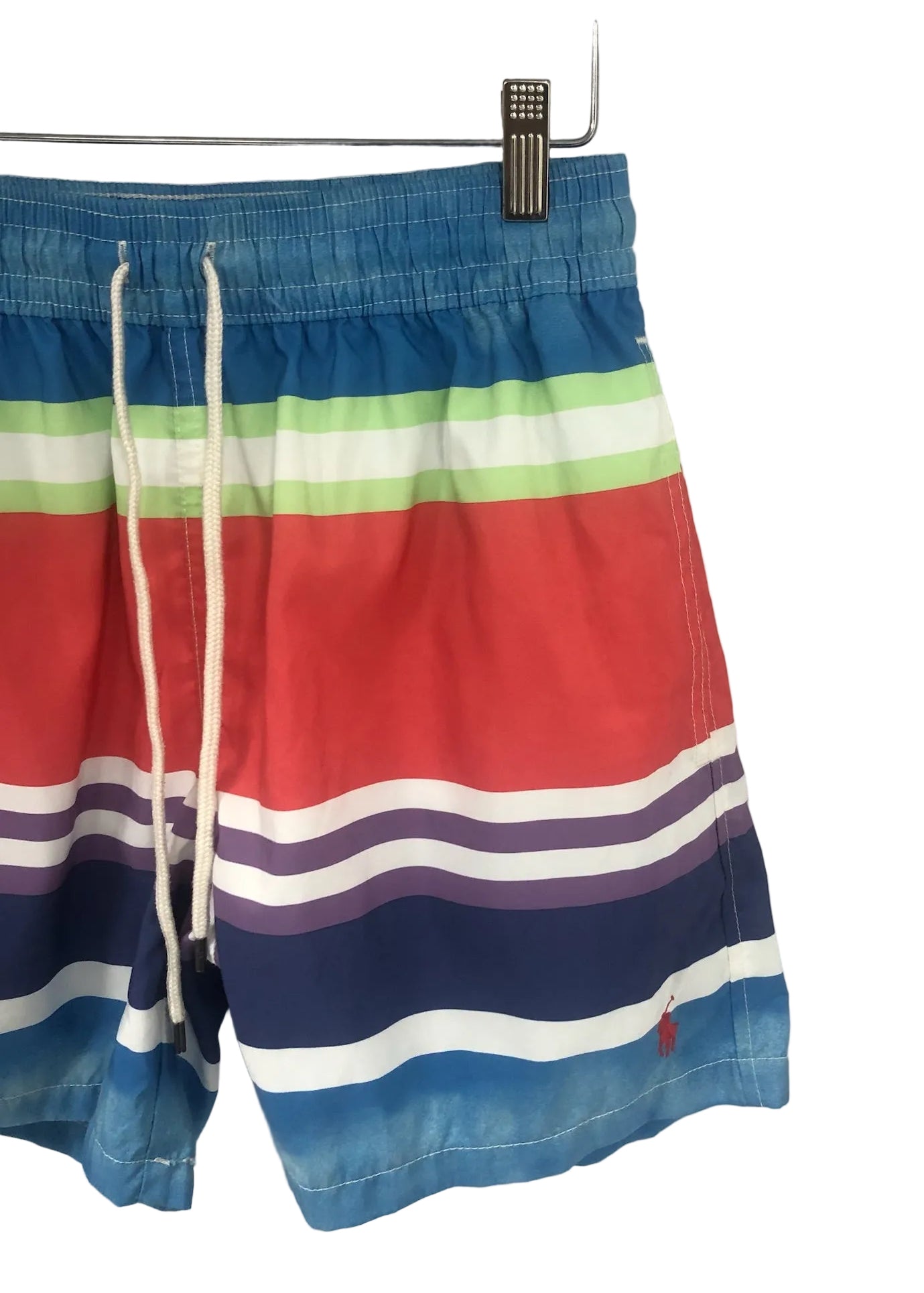 Short de baño Polo Ralph Lauren 🏇🏼 color azul navy con diseño de rayas talla S