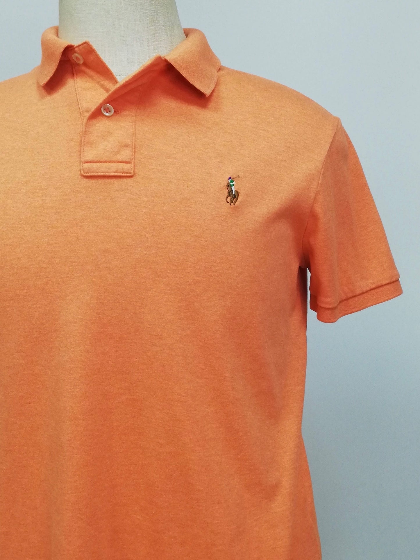 Camiseta Polo Ralph Lauren 🏇🏼color naranja Talla M Entalle Regular (ver descripción)