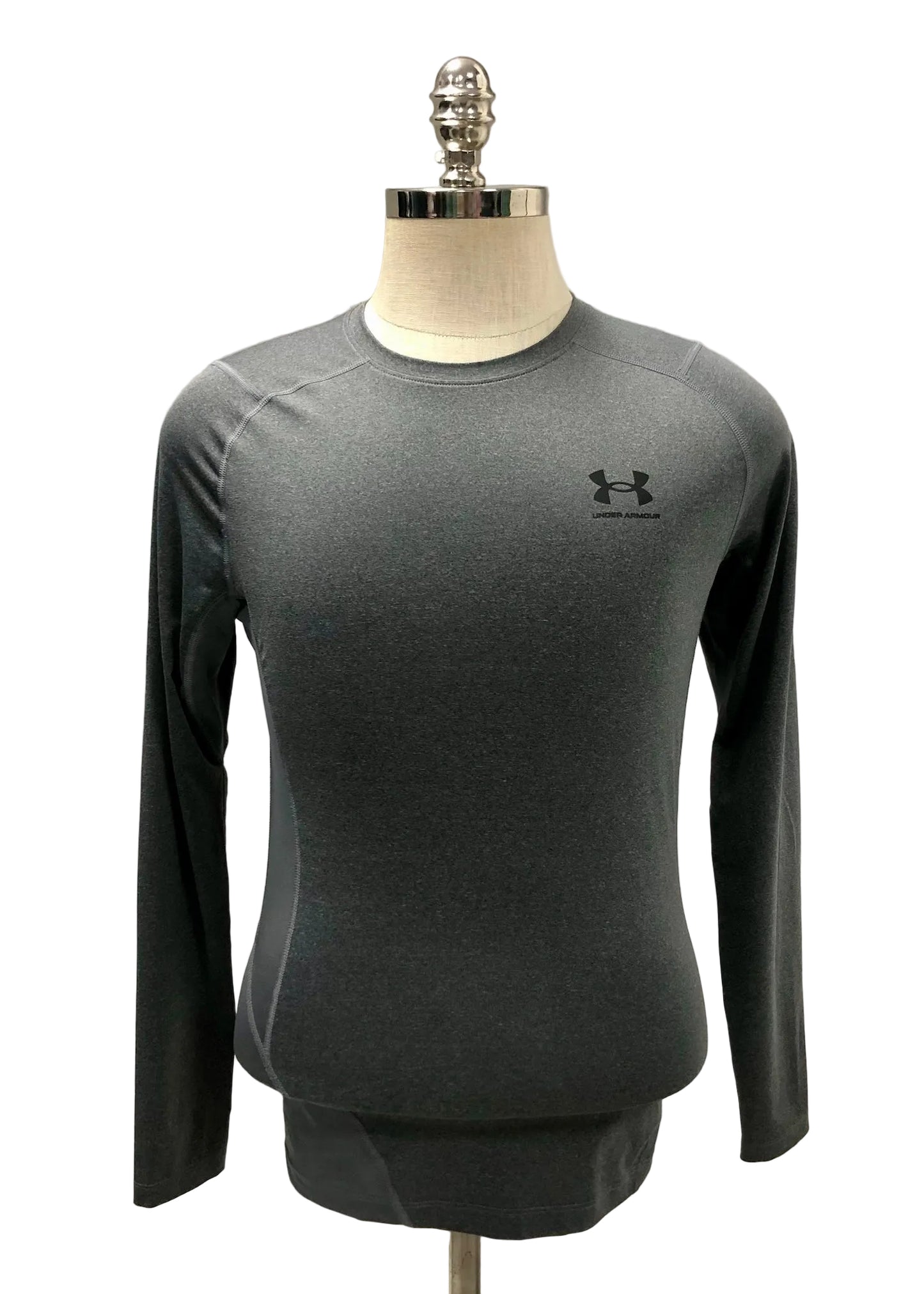 Camiseta de compresión Under Armour 🏋🏽 color gris oscuro y logo en negro Talla L