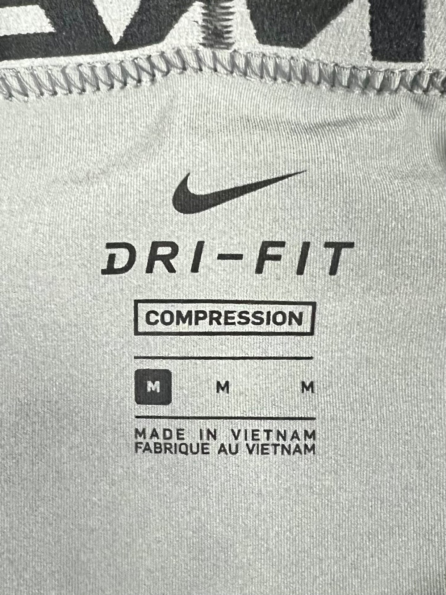 Malla de entrenamiento licra Nike ✔️ Pro Dri-FIT para hombre en Color gris cintura en negro Talla M