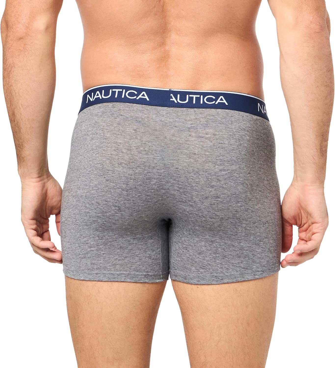 Boxers Briefs Nautica ⚓️ Tela de algodón stretch color azul, gris y rojo oscuro Talla S