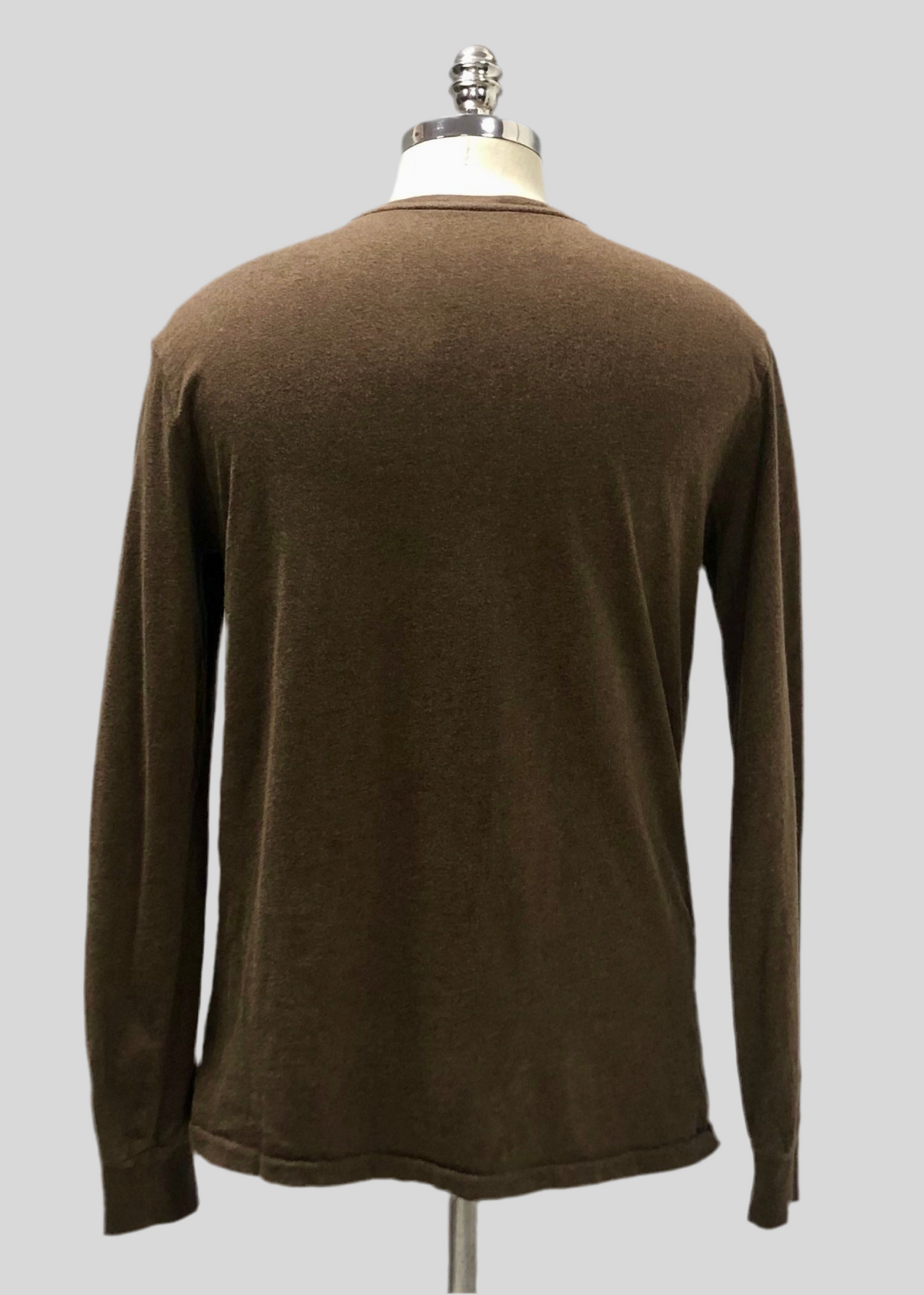 Camiseta cuello redondo Polo Ralph Lauren 🏇🏼 color marrón manga larga Talla M Entalle Regular