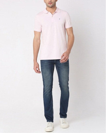 Camiseta Polo Brooks Brothers 🐑 color rosado claro Talla M Entalle Slim Fit