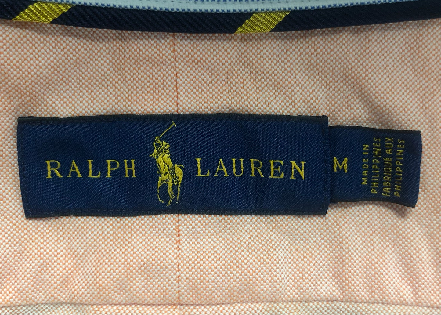 Camisa de botones Polo Ralph Lauren 🏇🏼 Oxford en color salmon Talla M Entalle Regular