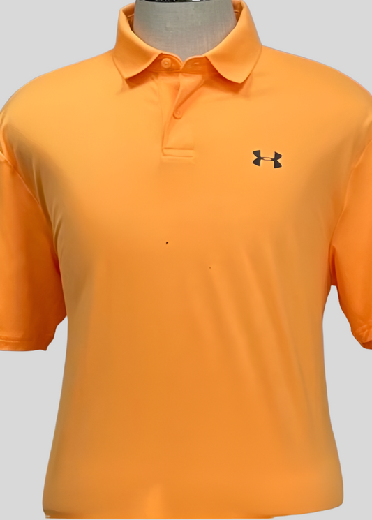 Camiseta Under Armour 🏋🏻 color naranja intenso Tela Performance Talla L Entalle Regular