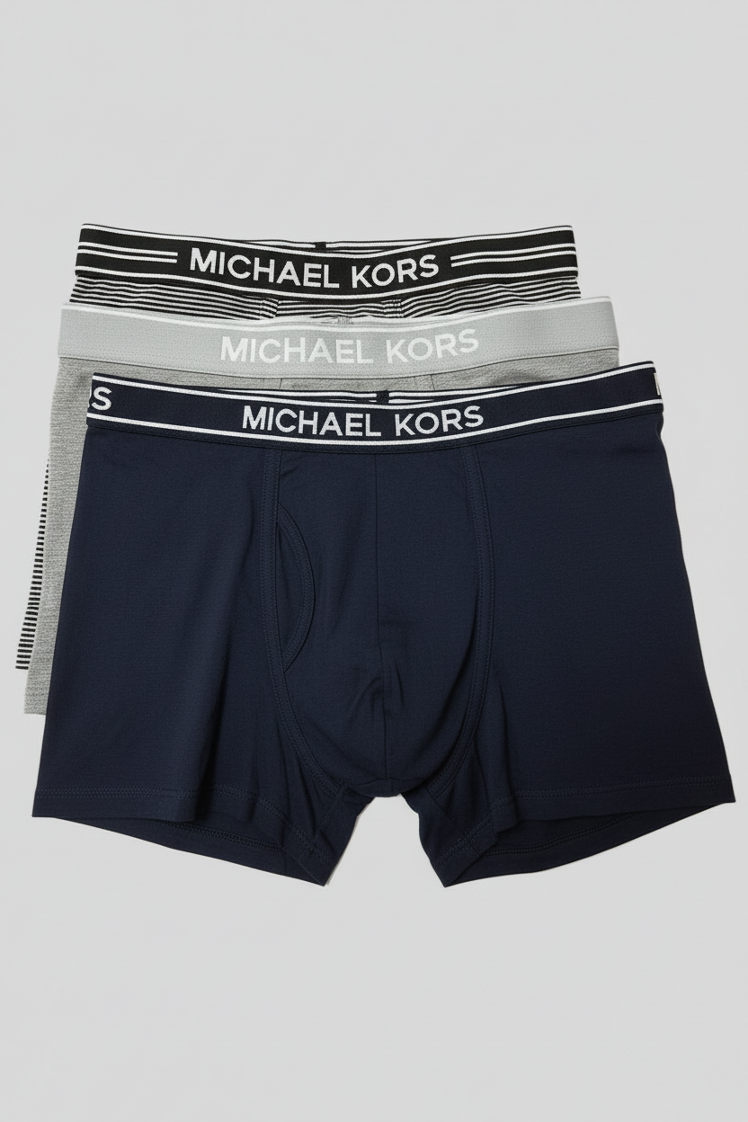 3 Boxers Michael Kors apilados - Vertical