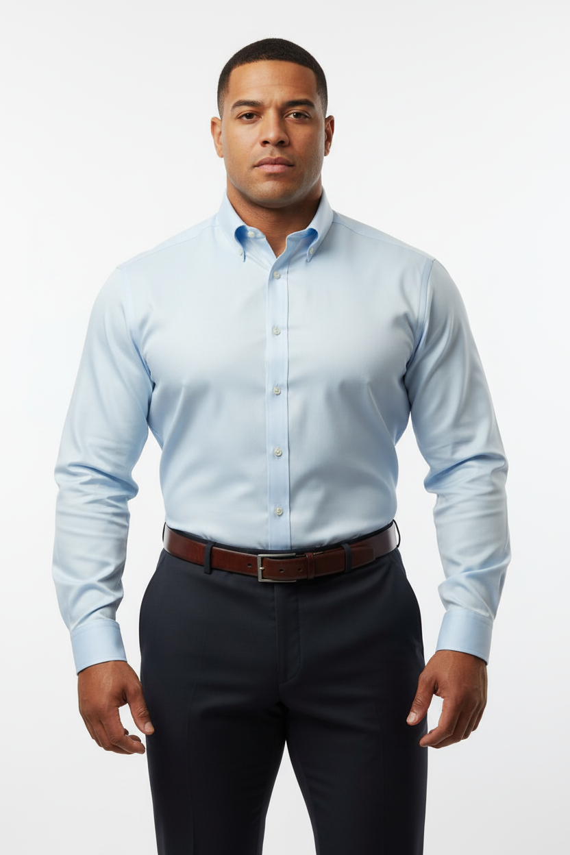 Camisa de botones Thomas Pink 🇬🇧 celeste claro Talla M Entalle Regular