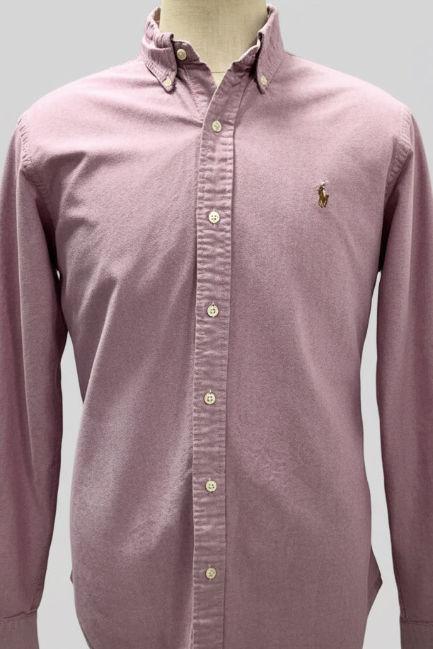 Camisa de botones Polo Ralph Lauren 🏇🏼 Oxford en color rosado oscuro Talla L Entalle Clásico