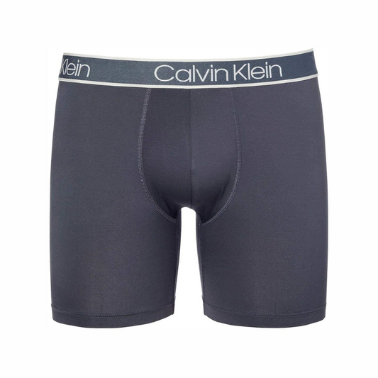 Boxer Briefs Calvin Klein de Microfibra - Tela ligera en color gris en Talla L