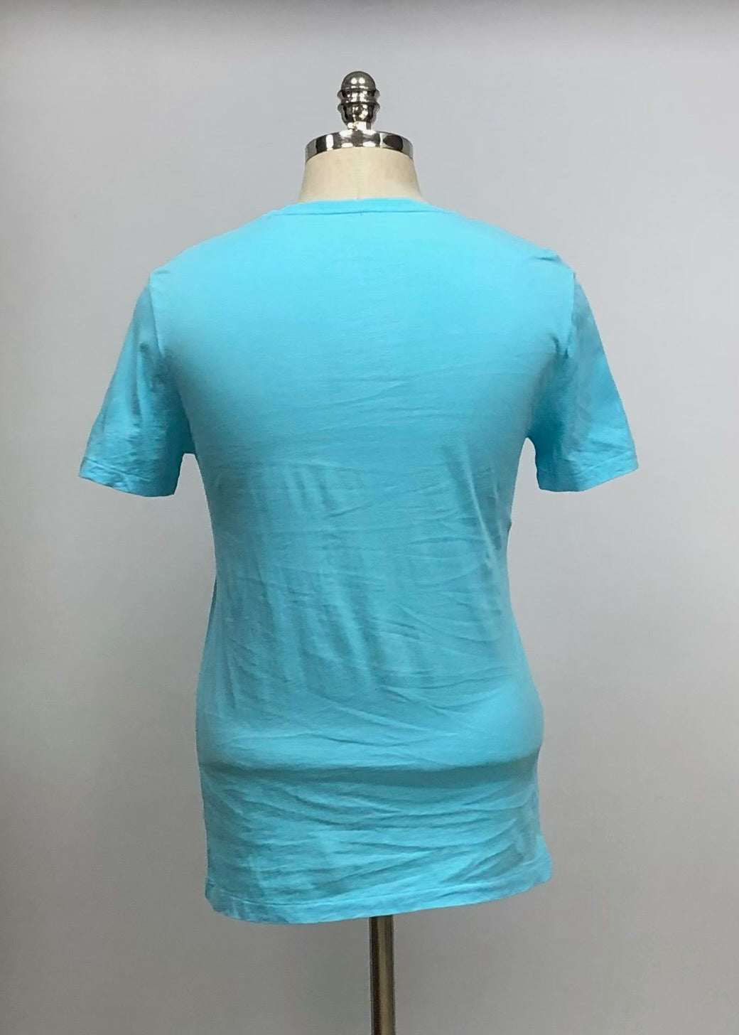 Camiseta cuello Redondo Polo Ralph Lauren 🏇🏼 color turquesa manga corta Talla M Entalle Custom Fit (ver descripción)