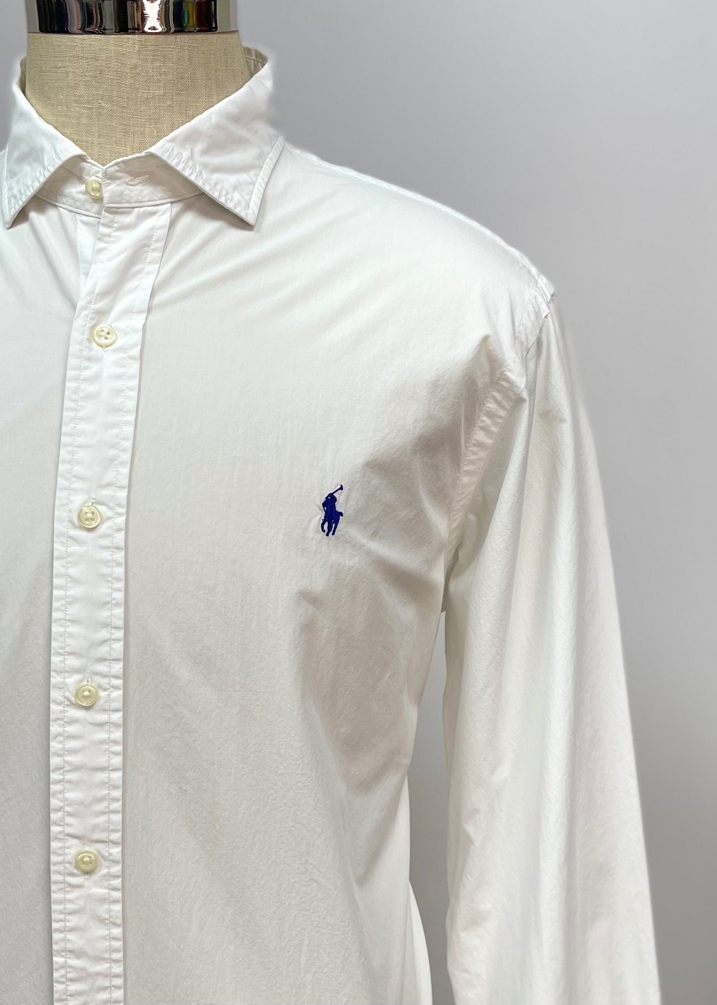 Camisa de botones Polo Ralph Lauren 🏇🏼 en color blanco Talla XL Entalle Regular