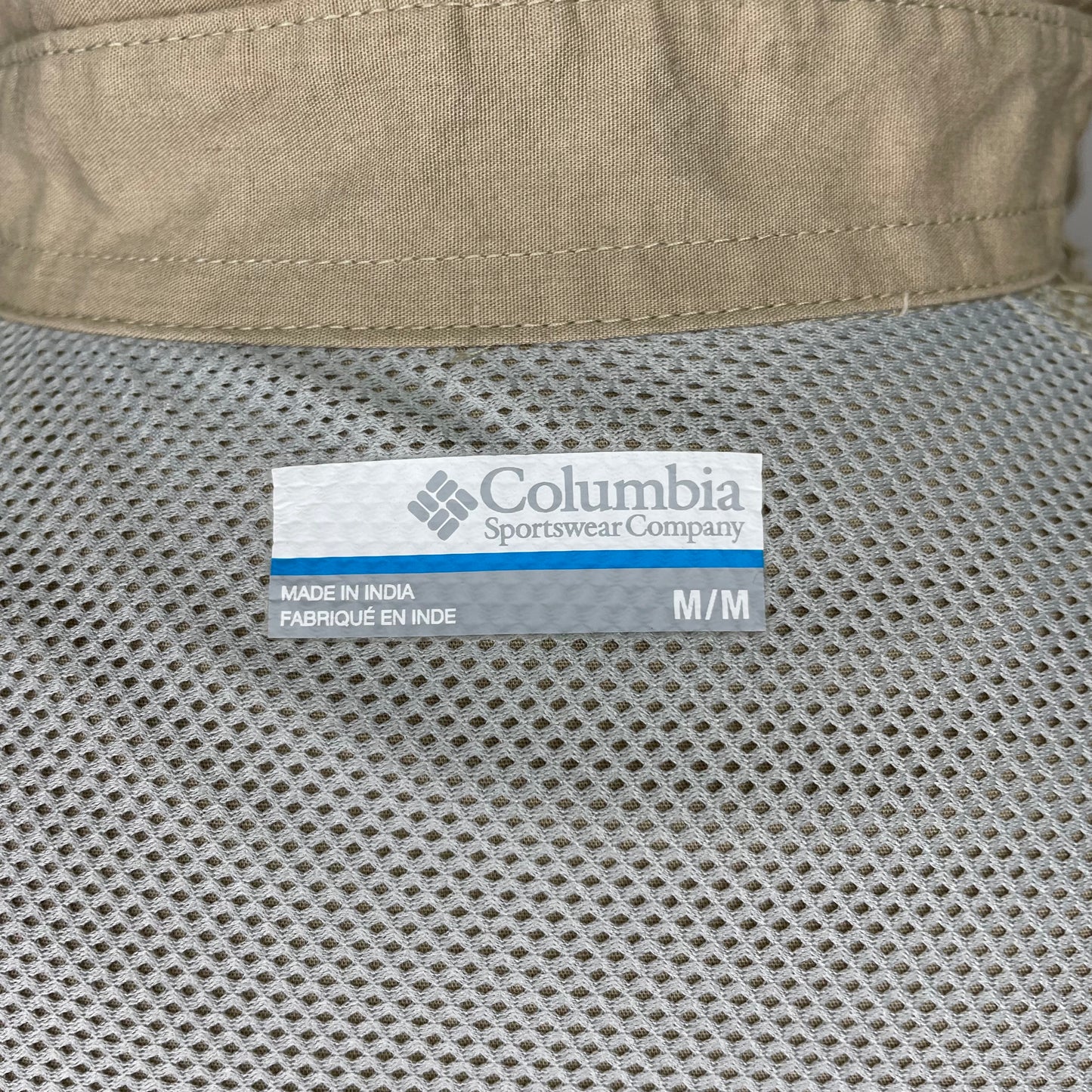 Camisa Columbia 🔹color Kaki con Omni Shade Manga corta Talla M