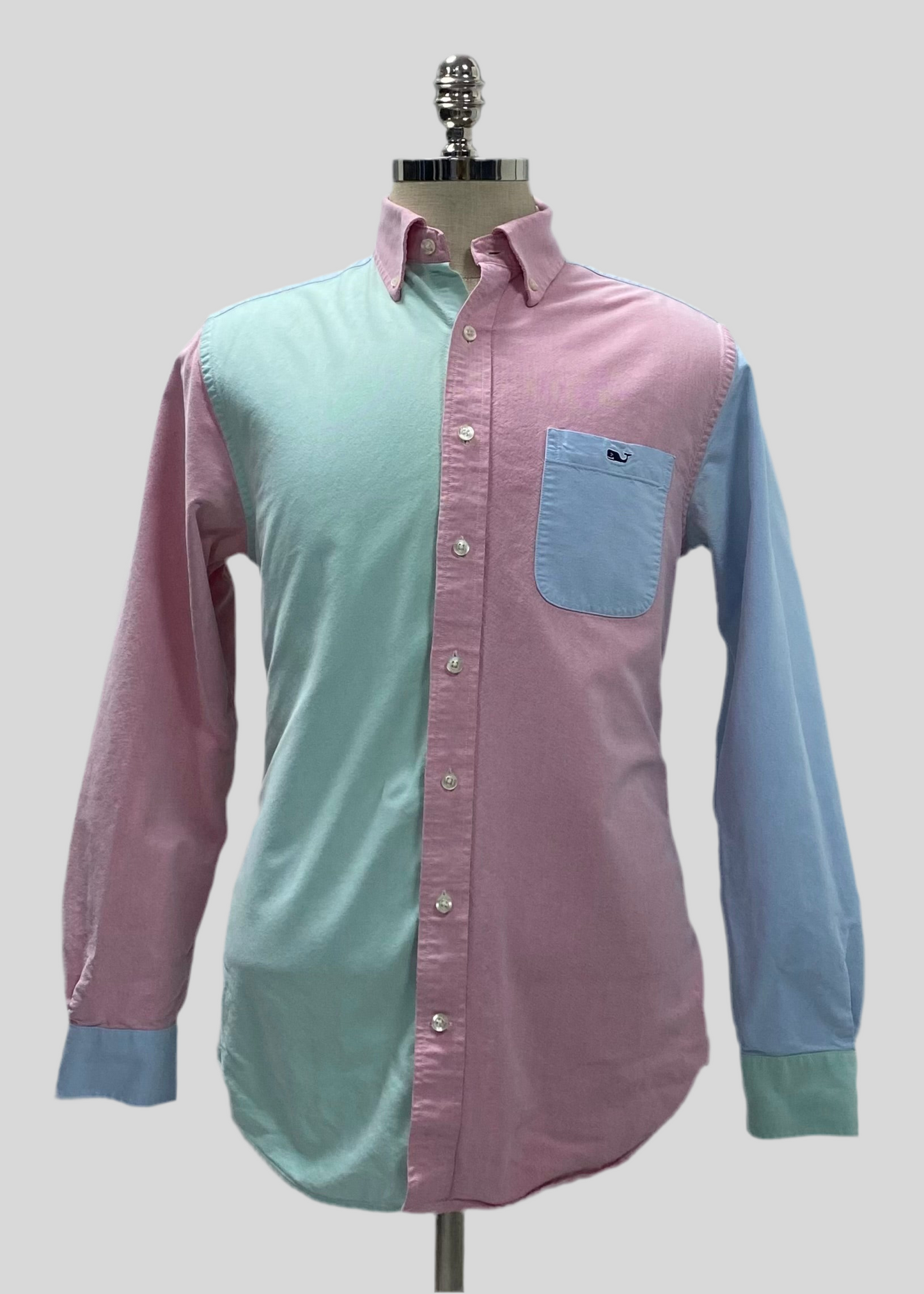Camisa de botones Vineyard Vines 🐳 Oxford con franjas multicolor Talla M Entalle Slim Fit (ver descripción)
