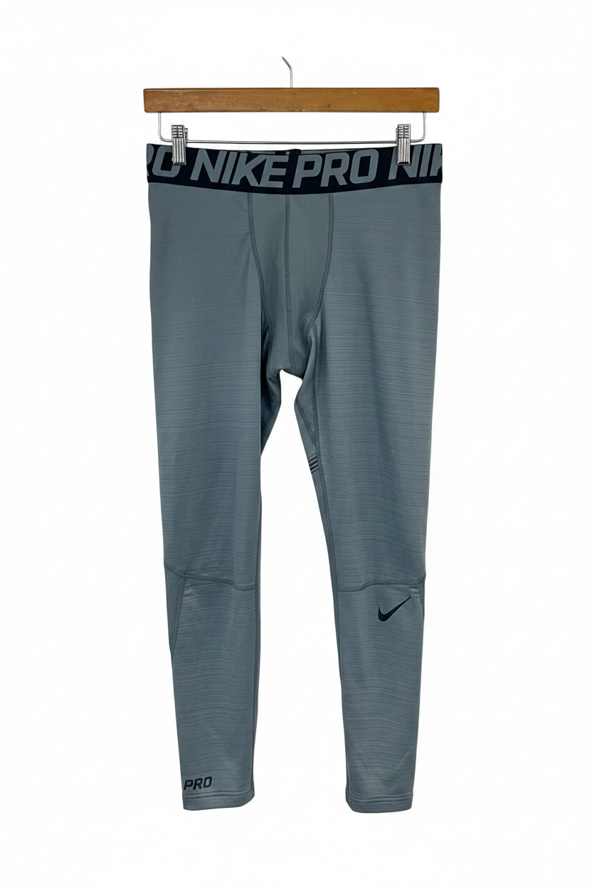 Malla de entrenamiento licra Nike ✔️ Pro Dri-FIT para hombre en Color gris cintura negro Talla XL