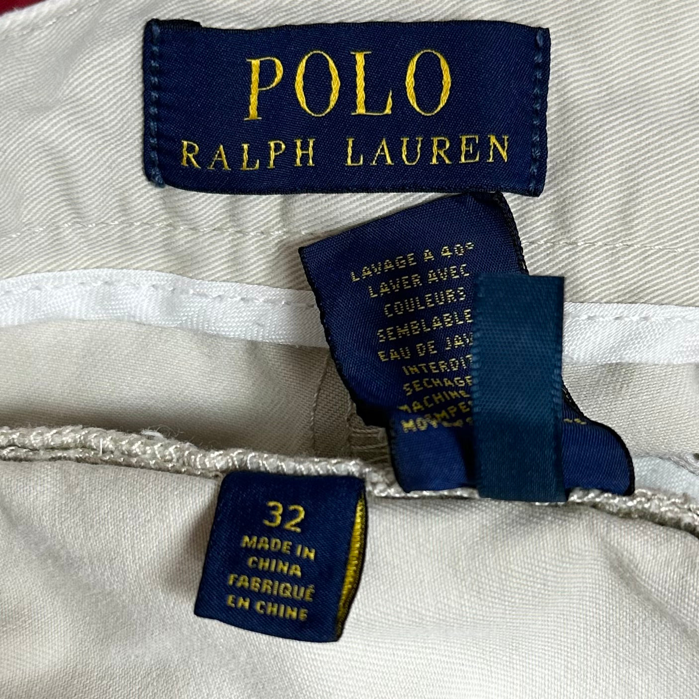 Short Casual Polo Ralph Lauren🏇 color Crema claro talla 32