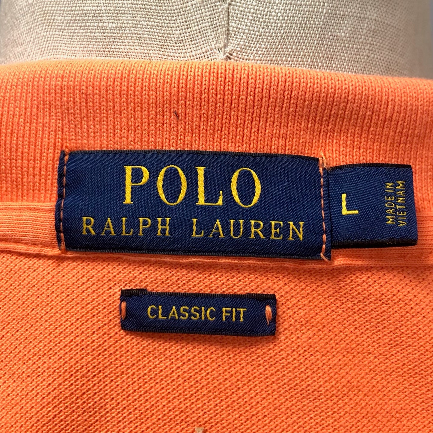 Camiseta Polo Ralph Lauren 🏇🏼 color naranja Talla L Entalle Clásico