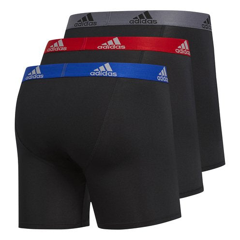 Combo de 3 Boxers Briefs Adidas Tela Performance color Negro Talla L