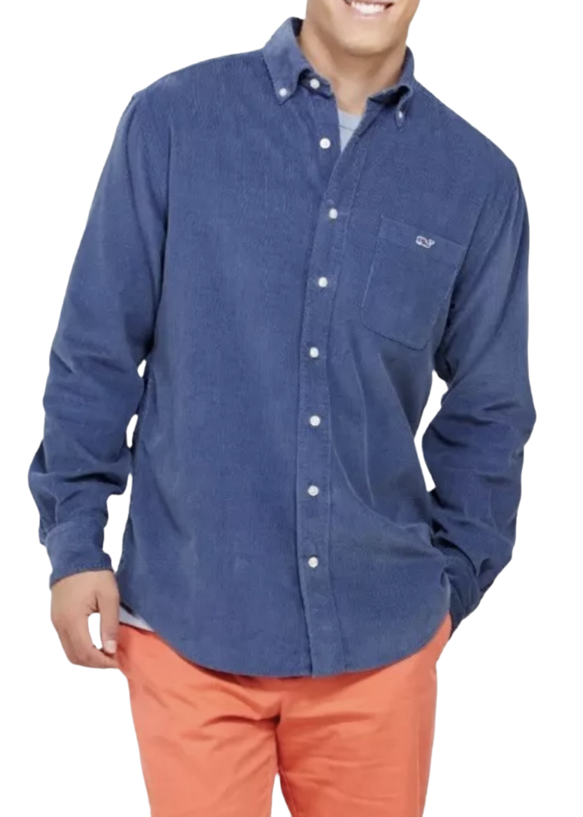 Camisa de botones Vineyard Vines 🐳 Color Azul Talla L Entalle Slim Fit