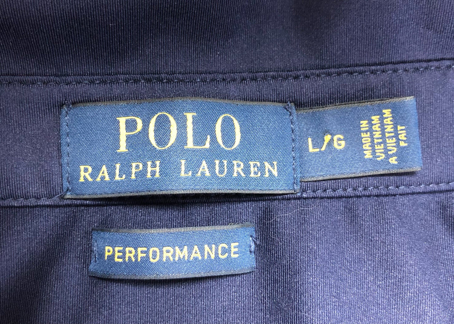 Camiseta Polo Ralph Lauren 🏇🏼 Tela performance color azul navy Talla L Entalle Regular