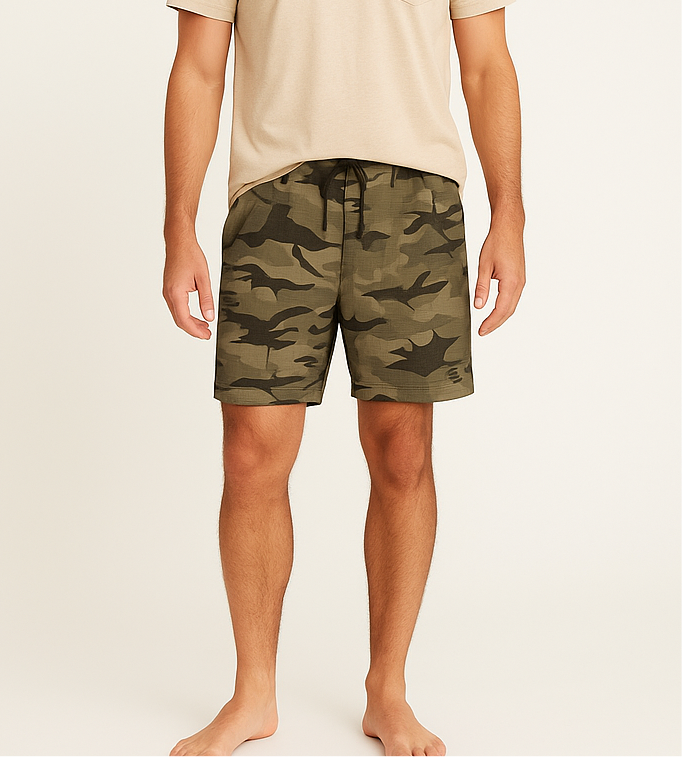 Traje de baño Dahu 🏄🏽‍♂️ con diseño de camuflaje Talla Medium (31)