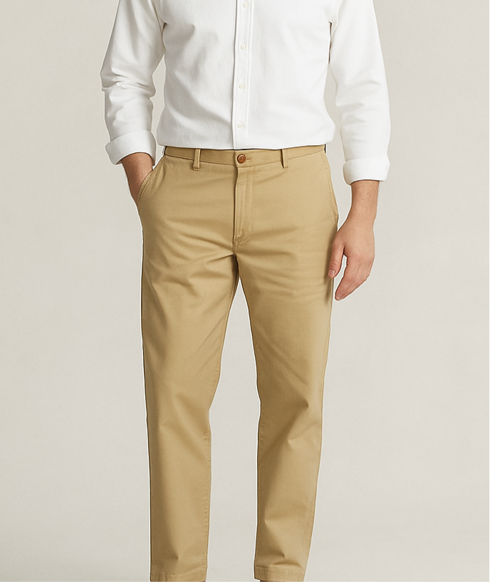 Pantalon casual Tommy Hilfiger 🇺🇸 color Kaki Talla 36x34 Corte Regular