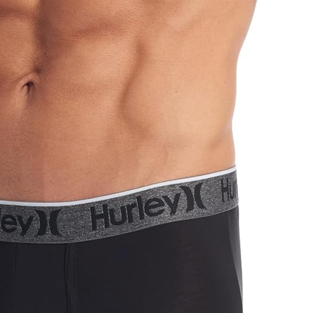 Boxers Briefs Hurley 🏄🏽‍♂️ Tela Performance Color Negro Talla L