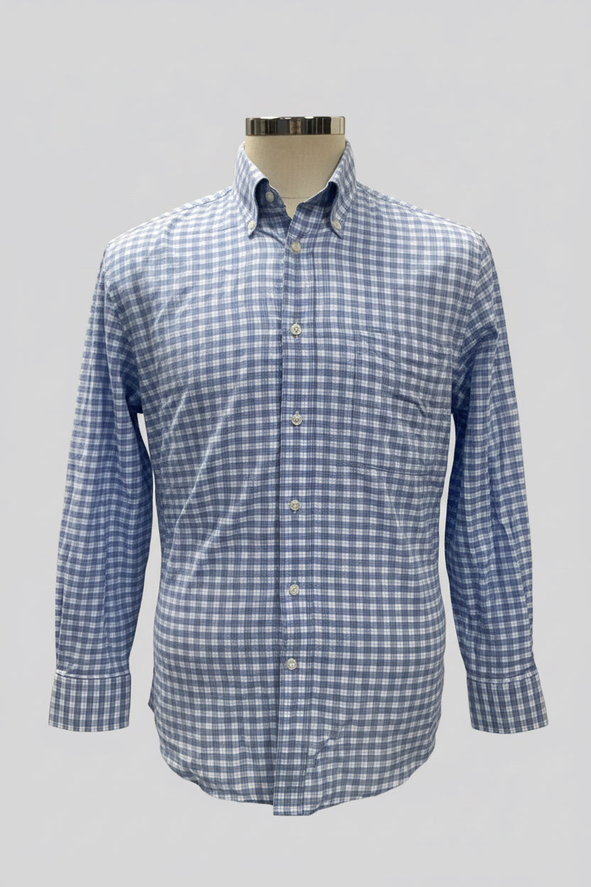 Camisa Polo Ralph Lauren 🏇🏼 de cuadros azul, rosado y blanco Talla M Entalle Regular