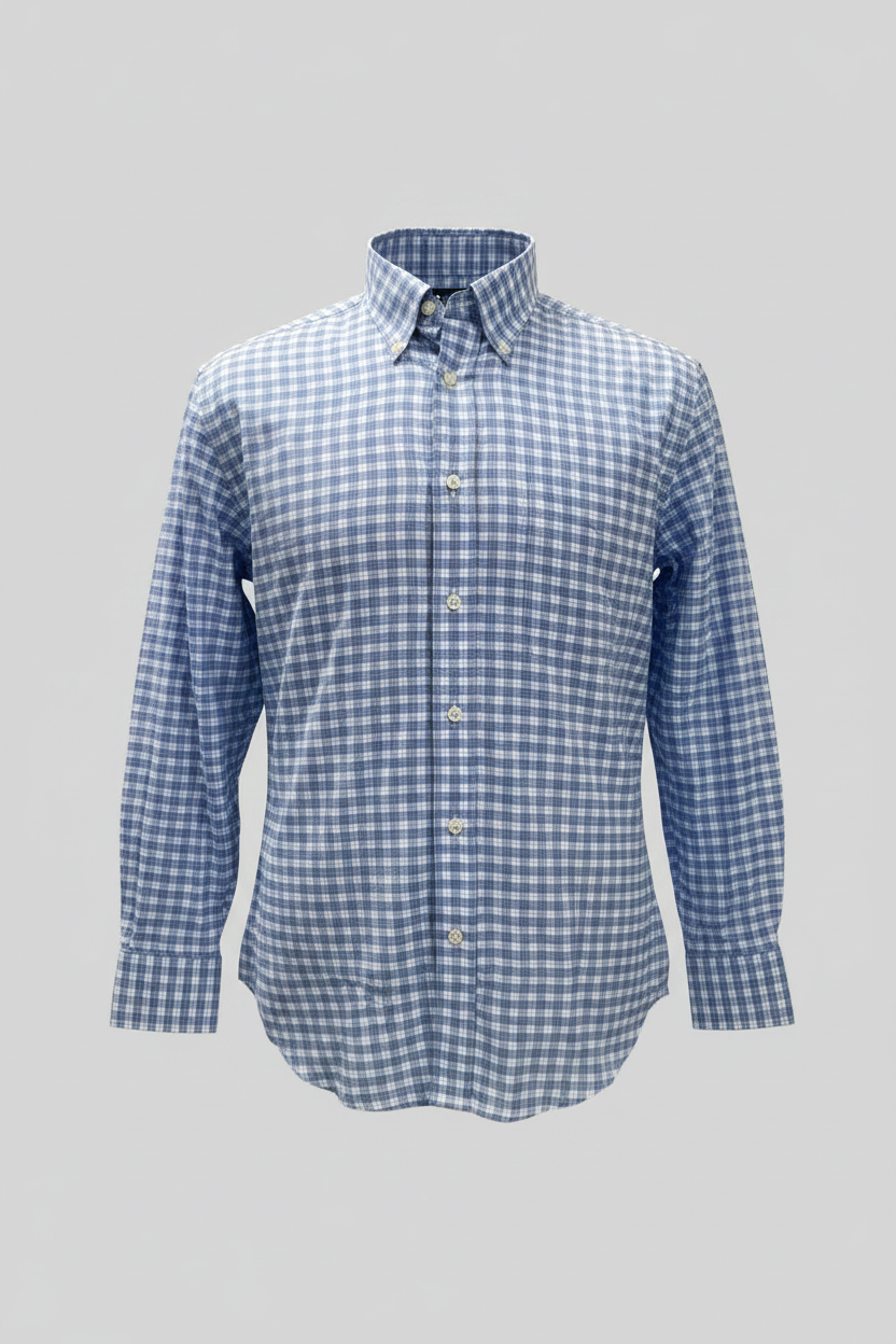 Camisa Polo Ralph Lauren 🏇🏼 de cuadros azul, rosado y blanco Talla M Entalle Regular