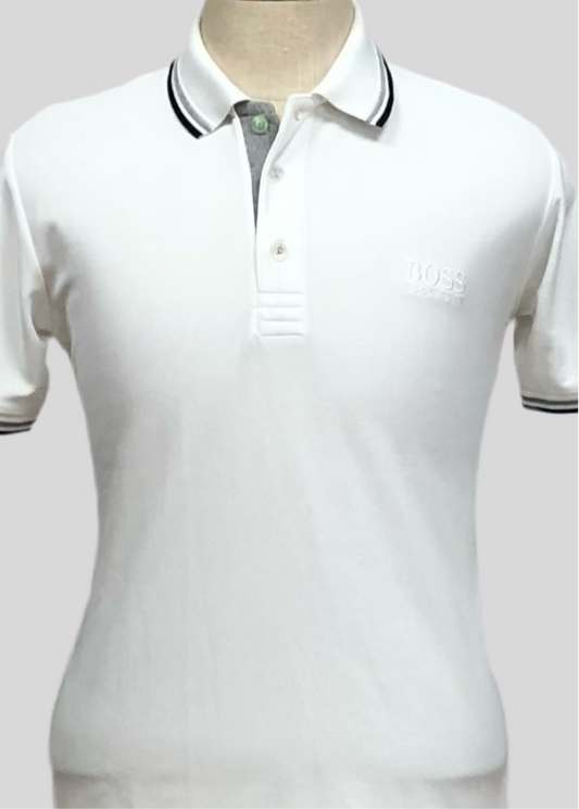 Camiseta Polo Hugo Boss color blanco Talla M Entalle Regular