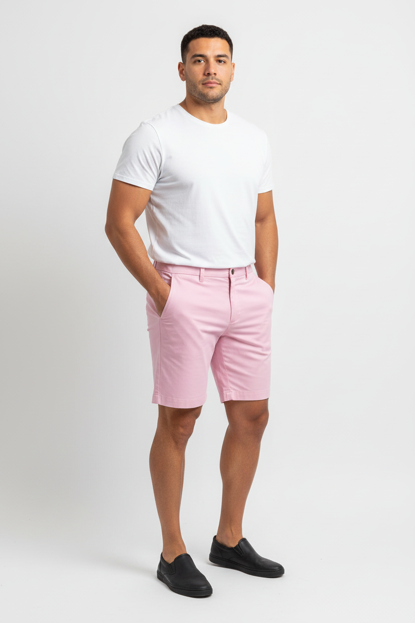 Short Casual Vineyard Vines 🐳 color rosado claro talla 33