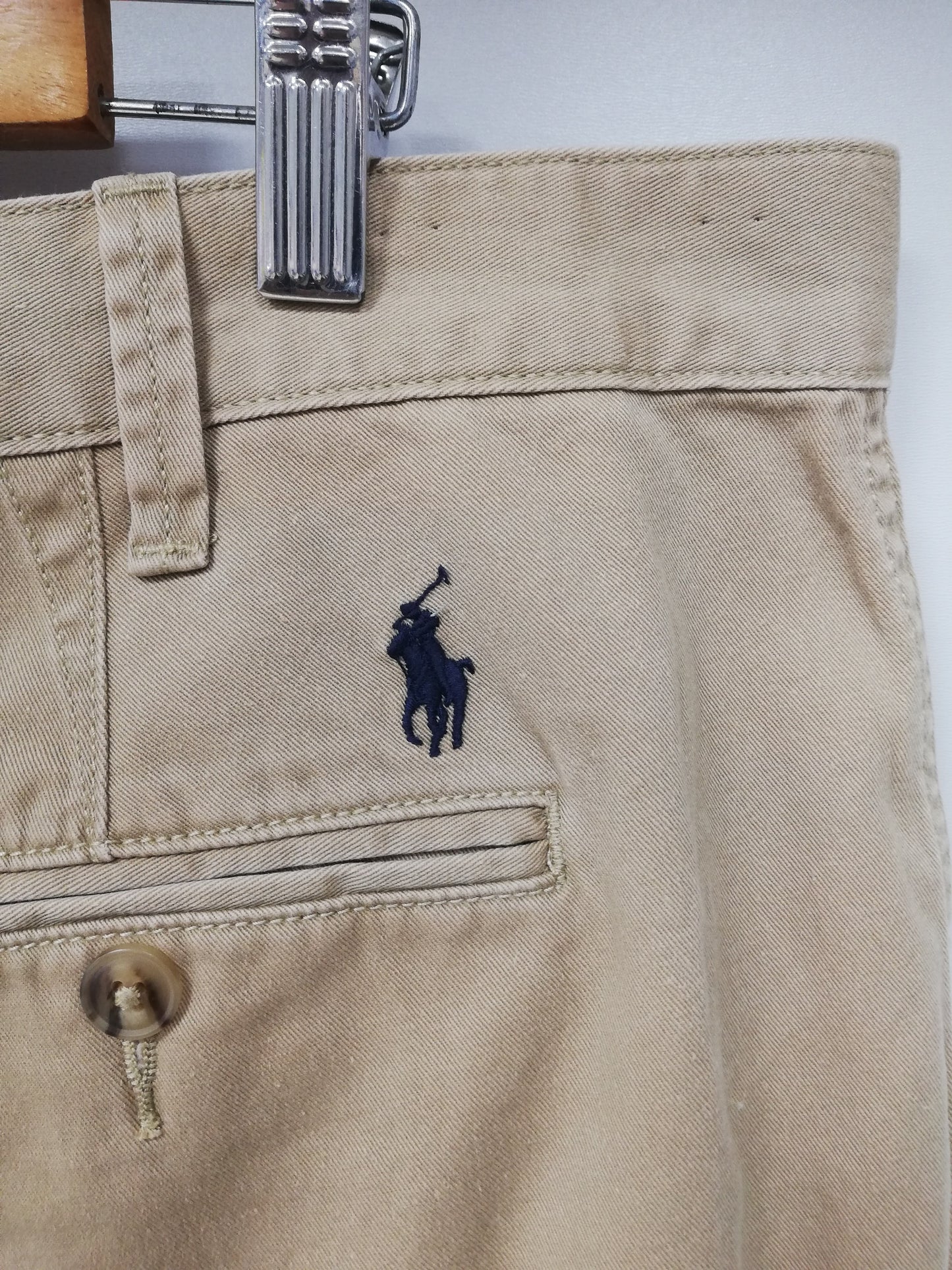 Short Casual Polo Ralph Lauren color Kaki Talla 38 Entalle Clásico de 8”