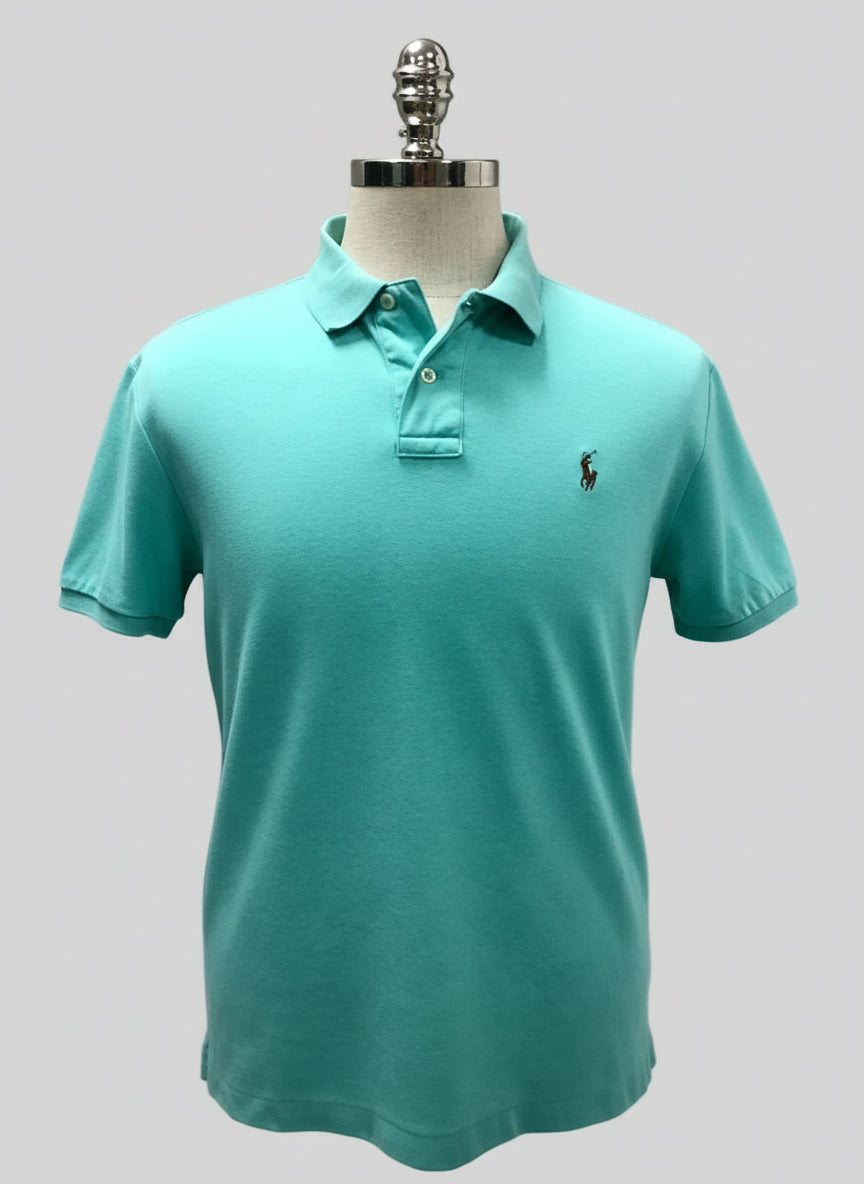 Camiseta Polo Ralph Lauren 🏇🏼 color turquesa Talla M Entalle Regular