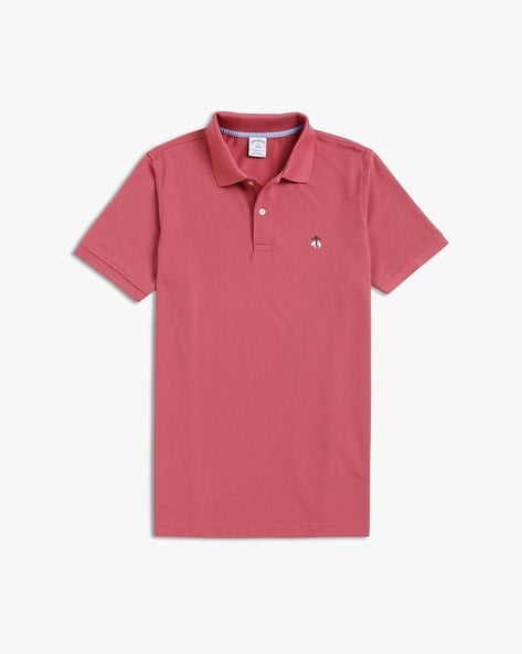 Camiseta Polo Brooks Brothers 🐑 color rosado oscuro Talla M Entalle Slim Fit