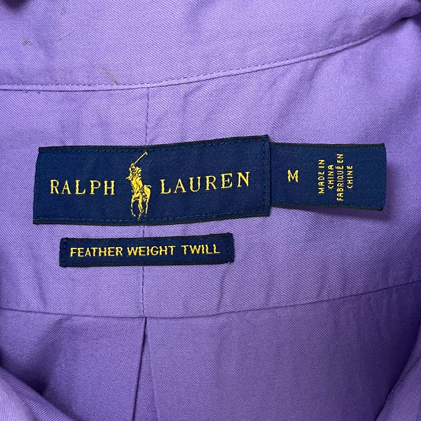 Camisa de botones Polo Ralph Lauren 🏇🏼 en color morado Talla M Entalle Regular