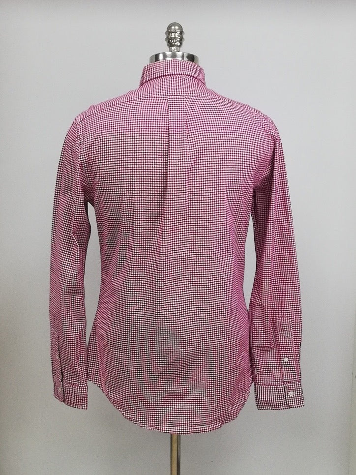 Camisa Polo Ralph Lauren 🏇🏼 con patron de cuadros gingham rojo y blanco Talla M Entalle Clásico