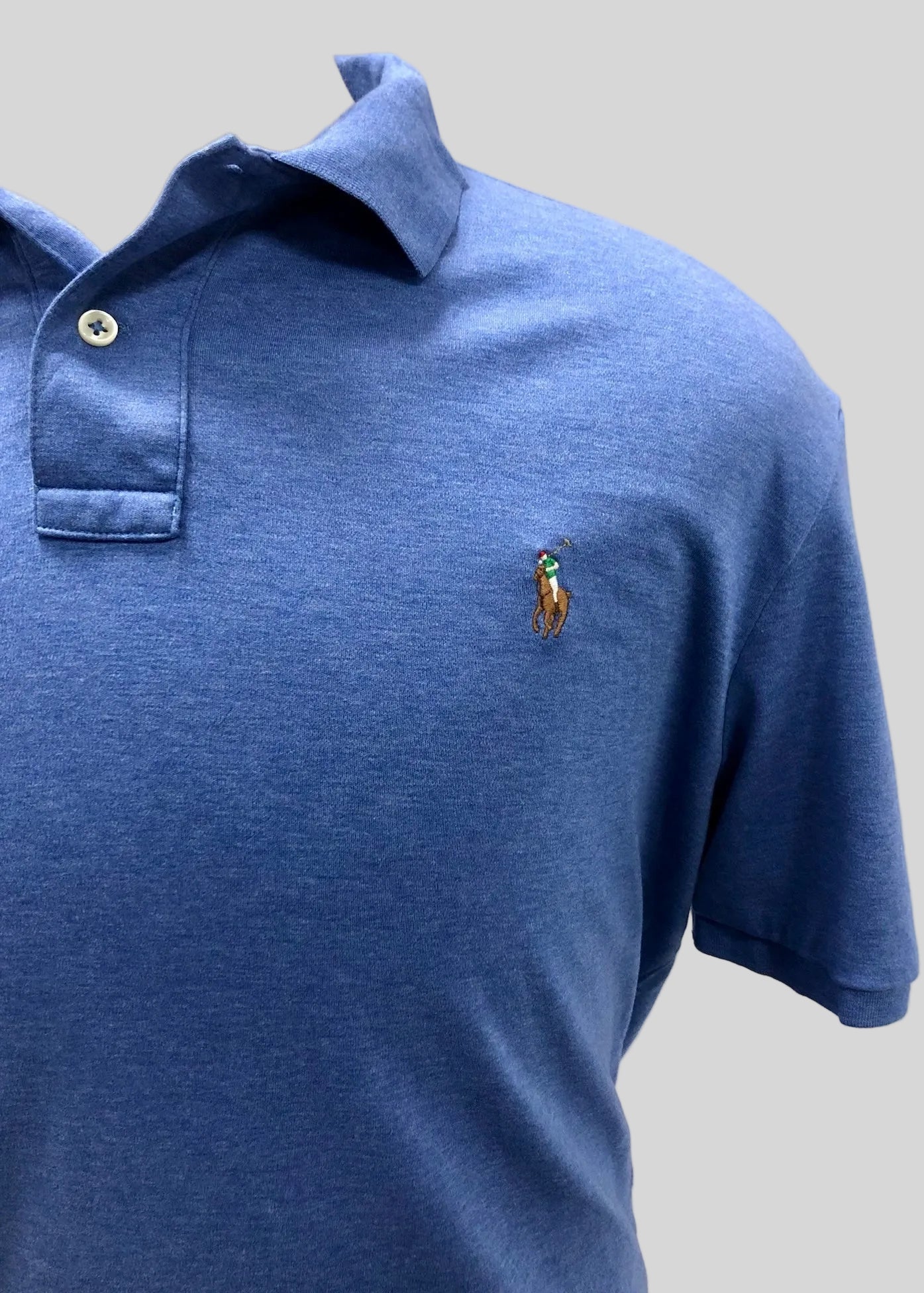 Camiseta Polo Ralph Lauren 🏇🏼 color azul Talla XL Entalle Regular