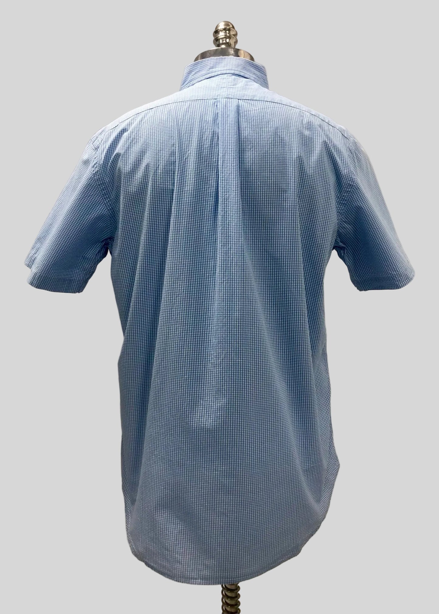 Camisa de botones Polo Ralph Lauren 🏇🏼 de cuadros gingham celeste y blanco Talla L Entalle Regular